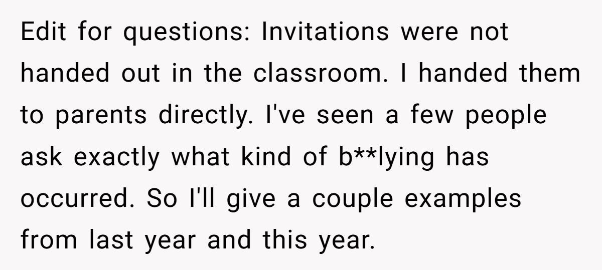 Mother Refuses To Invite Daughter’s Unkind Classmate To Party, Faces Accusations Of Acting The Same Way Generated by Aubtu.biz