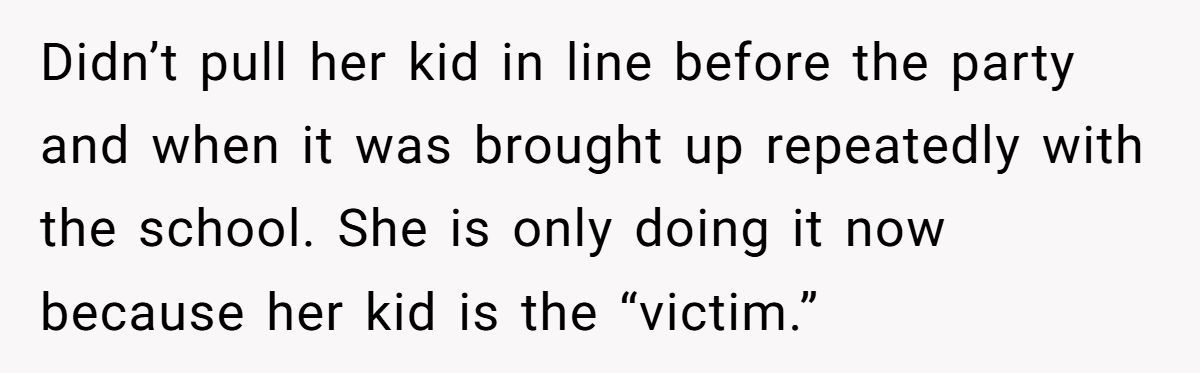 Mother Refuses To Invite Daughter’s Unkind Classmate To Party, Faces Accusations Of Acting The Same Way Generated by Aubtu.biz