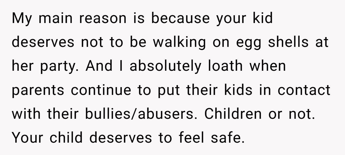 Mother Refuses To Invite Daughter’s Unkind Classmate To Party, Faces Accusations Of Acting The Same Way Generated by Aubtu.biz