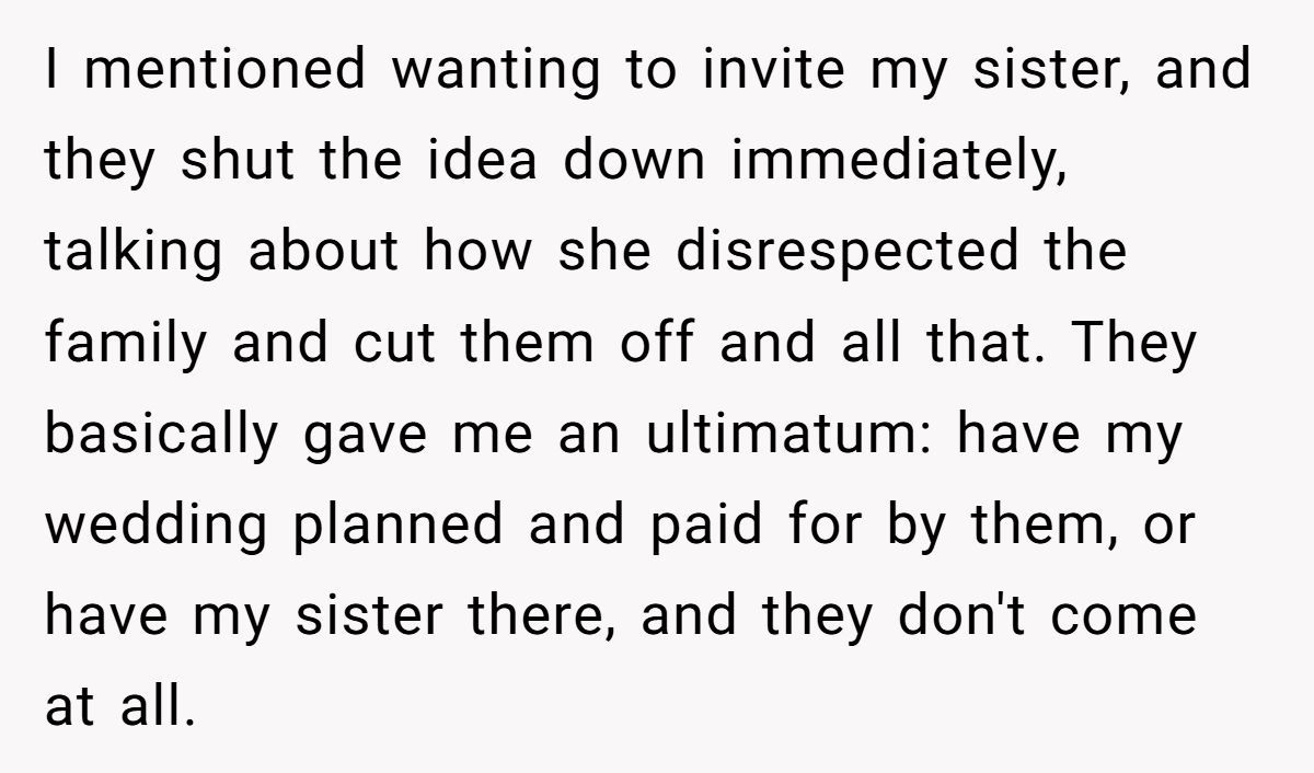 Woman Promises To Support Trans Sister, Then Bans Her From Wedding When Parents Threaten To Pull Wedding Funding Generated by Aubtu.biz