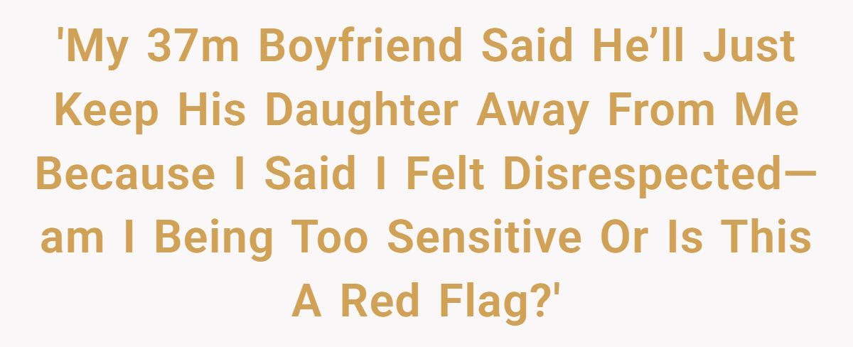 Man Tells Girlfriend He’ll Keep Daughter Away After She Says She Felt Disrespected At Family Dinner Generated by Aubtu.biz