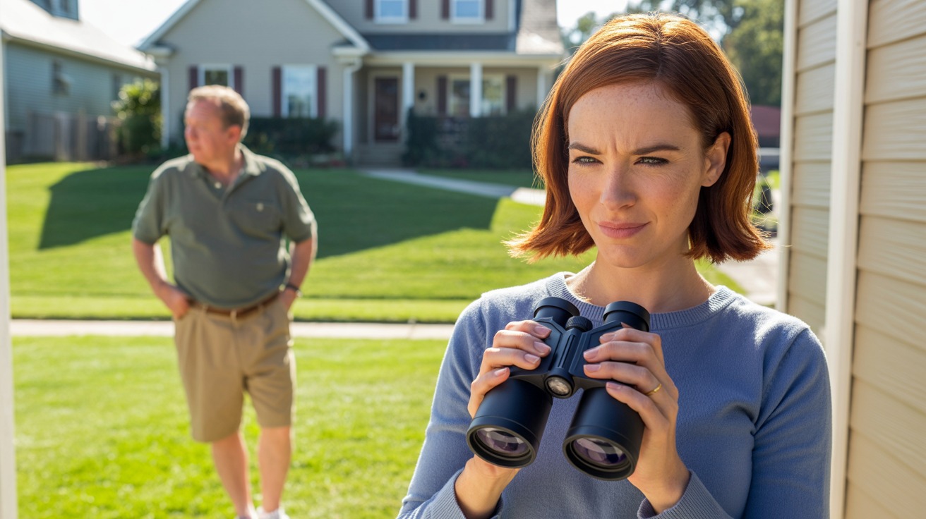 Creepy Neighbor Drops His ‘Special’ Binoculars While Spying, Woman Refuses to Return Them Unless His Wife Comes Over