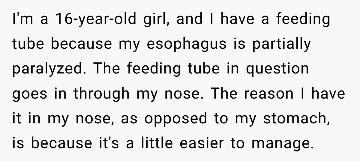 Teen Girl Snaps After Bully Pulls Feeding Tube, Guess Who Ended Up In The Hospital? Generated by Aubtu.biz