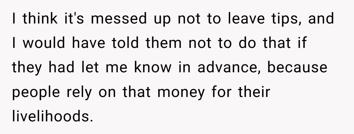 Friends Leave $0 Tip On $300 Bill After Waitress Refuses To Serve One Of Them, Was It Too Harsh? Generated by Aubtu.biz