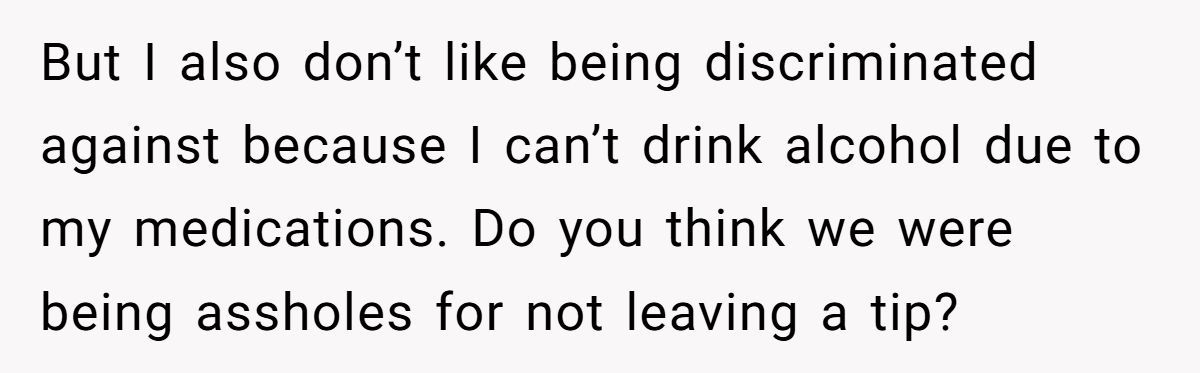 Friends Leave $0 Tip On $300 Bill After Waitress Refuses To Serve One Of Them, Was It Too Harsh? Generated by Aubtu.biz