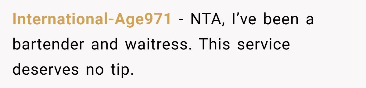 Friends Leave $0 Tip On $300 Bill After Waitress Refuses To Serve One Of Them, Was It Too Harsh? Generated by Aubtu.biz
