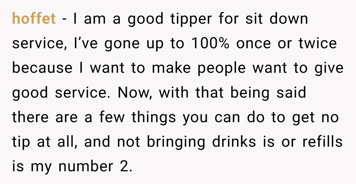 Friends Leave $0 Tip On $300 Bill After Waitress Refuses To Serve One Of Them, Was It Too Harsh? Generated by Aubtu.biz