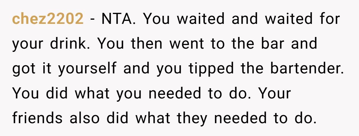 Friends Leave $0 Tip On $300 Bill After Waitress Refuses To Serve One Of Them, Was It Too Harsh? Generated by Aubtu.biz