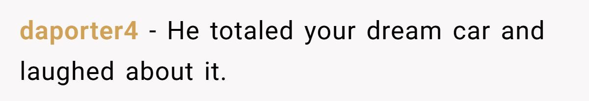 Woman Sends Brother $12K Bill After He Steals And Wrecks Her Dream Car Generated by Aubtu.biz