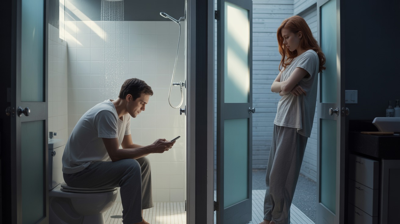 Girlfriend Snaps After Boyfriend Runs Shower For 40 Minutes Just To Poop