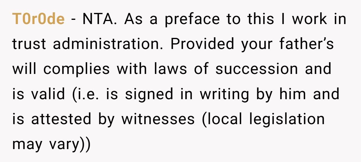 Estranged Sister Explodes After Father Cuts Her Out of Will And Leaves Everything To Younger Daughter Generated by Aubtu.biz