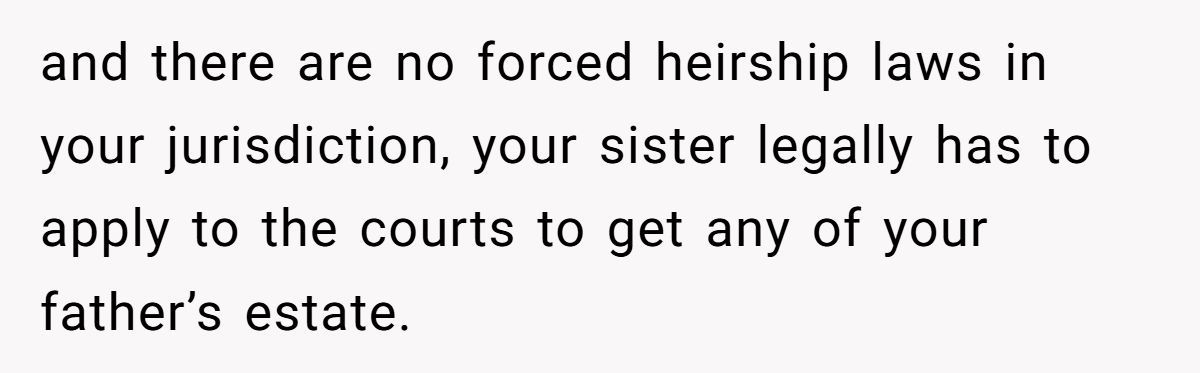 Estranged Sister Explodes After Father Cuts Her Out of Will And Leaves Everything To Younger Daughter Generated by Aubtu.biz