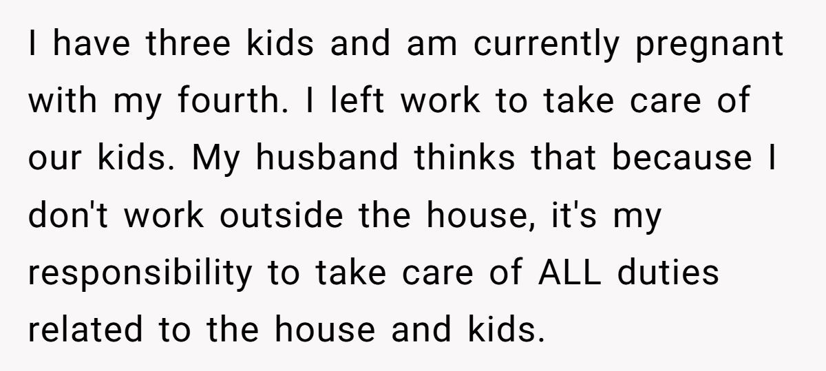 Exhausted Pregnant Mom Refuses To Make Husband’s Meals After He Calls Her A ‘Horrible Wife’ For Not Waiting On Him Hand And Foot Generated by Aubtu.biz