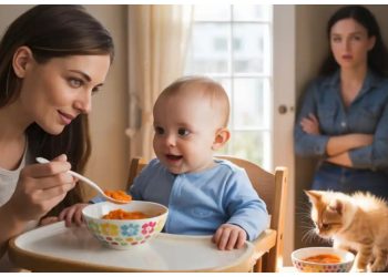 Woman Accused of Being ‘Disgusting’ for Feeding Baby and Cat from Same Type of Bowl Woman Accused of Being ‘Disgusting’ for Feeding Baby and Cat from Same Type of Bowl