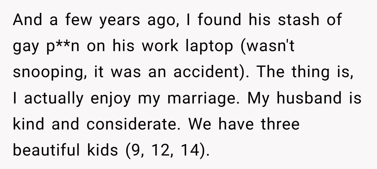 Mom Of Three Asks If She’s Wrong For Hiding That She Knows Her Husband Is Gay Generated by Aubtu.biz