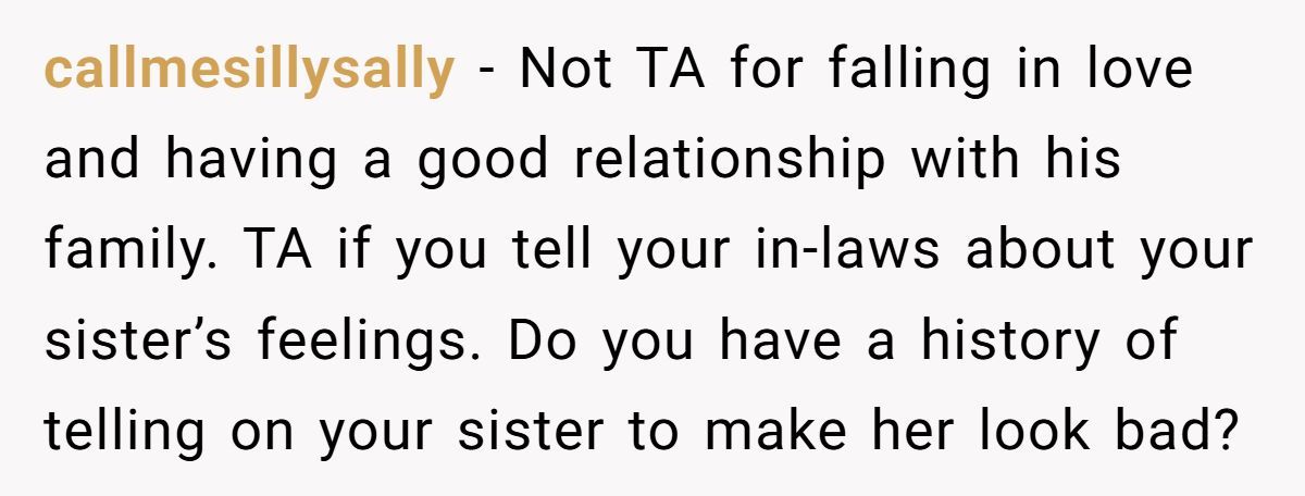 Woman Accuses Sister Of ‘Stealing’ Her In-Laws After Sister Started Dating Her Husband’s Brother Generated by Aubtu.biz