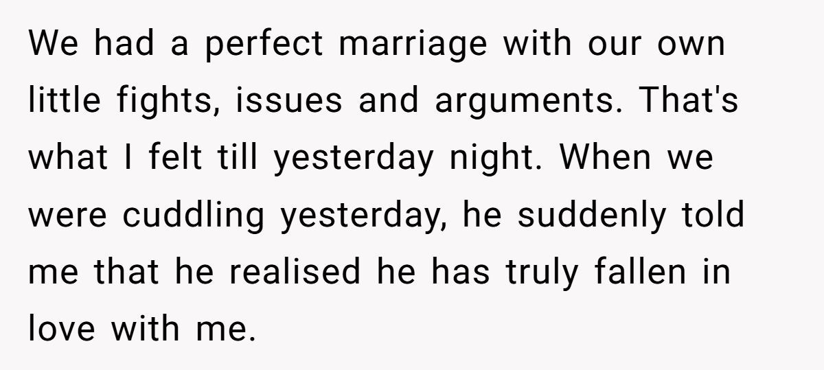 Wife Devastated After Husband Confesses He ‘Only Just Fell In Love’ Three Years Into Their Marriage Generated by Aubtu.biz