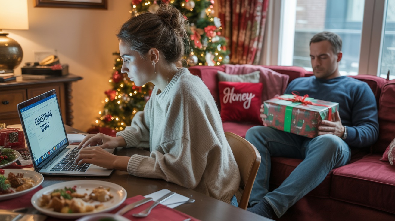 Fiancé Complains About Being Ignored After His Partner Locks Herself In Office To Meet Deadline Before Christmas