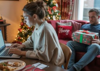 Fiancé Complains About Being Ignored After His Partner Locks Herself In Office To Meet Deadline Before Christmas