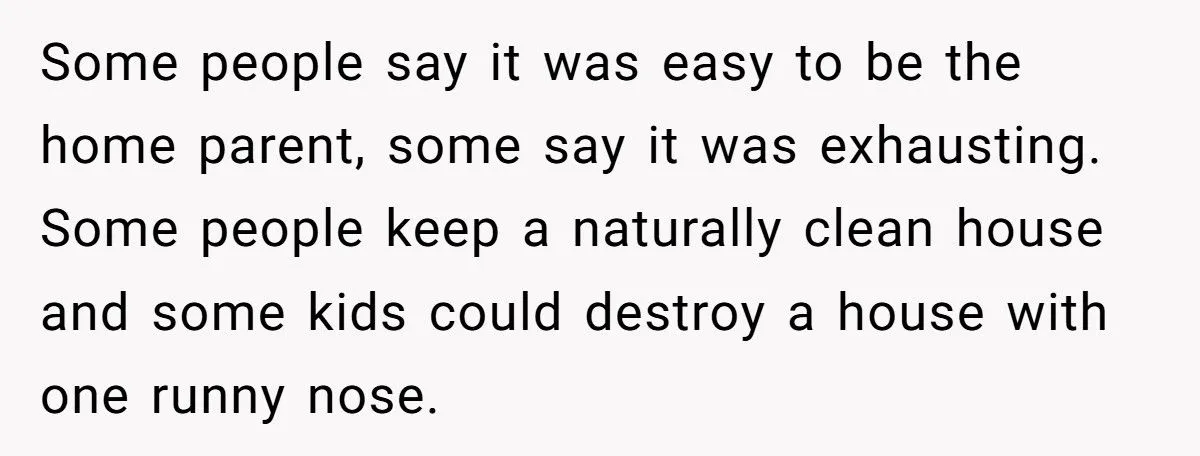 Husband Refuses 50/50 Chores If Wife Quits Job To Stay Home With Kids Generated by Aubtu.biz