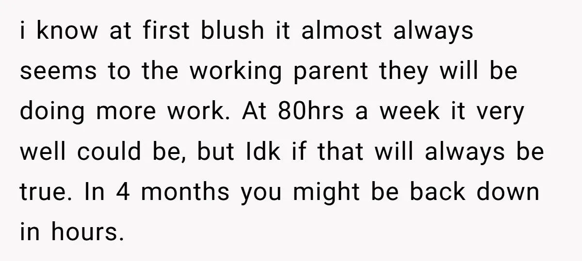 Husband Refuses 50/50 Chores If Wife Quits Job To Stay Home With Kids Generated by Aubtu.biz