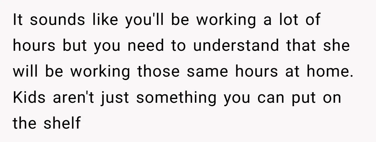 Husband Refuses 50/50 Chores If Wife Quits Job To Stay Home With Kids Generated by Aubtu.biz