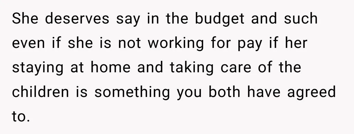 Husband Refuses 50/50 Chores If Wife Quits Job To Stay Home With Kids Generated by Aubtu.biz