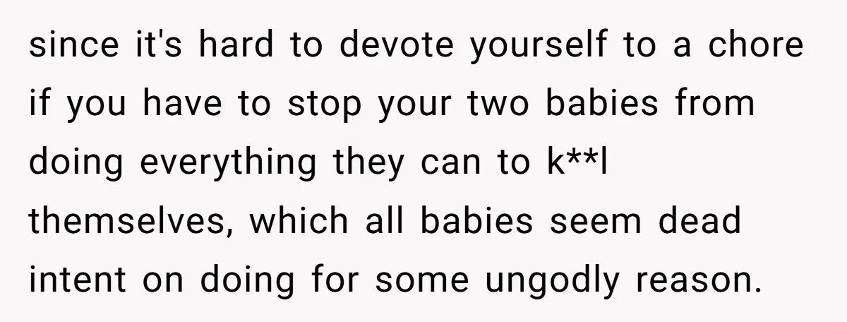 Husband Refuses 50/50 Chores If Wife Quits Job To Stay Home With Kids Generated by Aubtu.biz