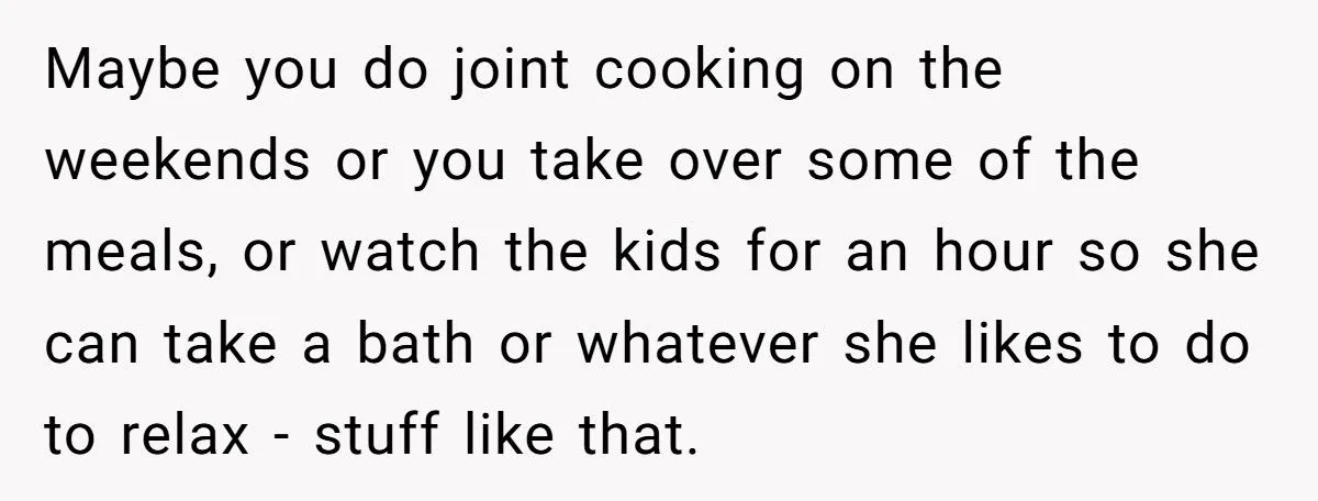 Husband Refuses 50/50 Chores If Wife Quits Job To Stay Home With Kids Generated by Aubtu.biz