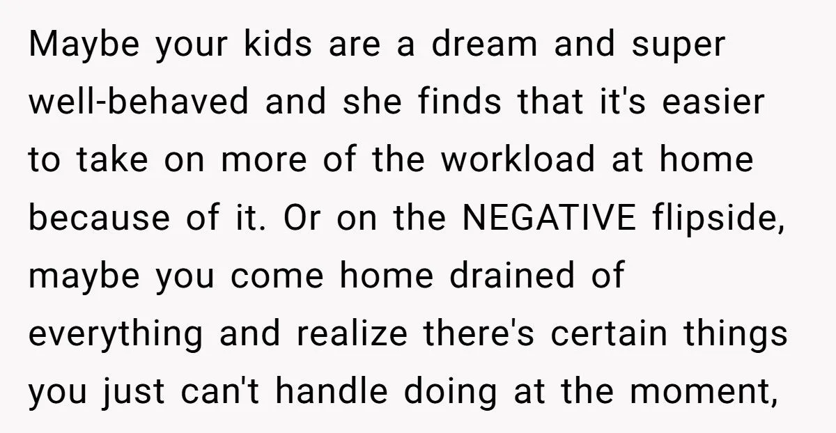 Husband Refuses 50/50 Chores If Wife Quits Job To Stay Home With Kids Generated by Aubtu.biz