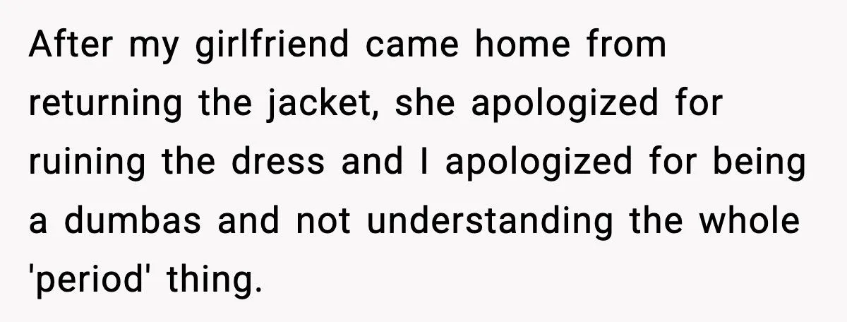 Guy Rages At Girlfriend For “Ruining” His Fancy White Dress Gift With Her Period Generated by Aubtu.biz