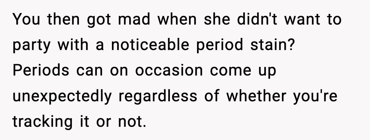 Guy Rages At Girlfriend For “Ruining” His Fancy White Dress Gift With Her Period Generated by Aubtu.biz