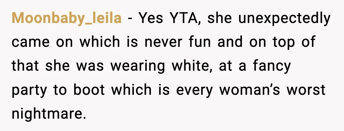 Guy Rages At Girlfriend For “Ruining” His Fancy White Dress Gift With Her Period Generated by Aubtu.biz