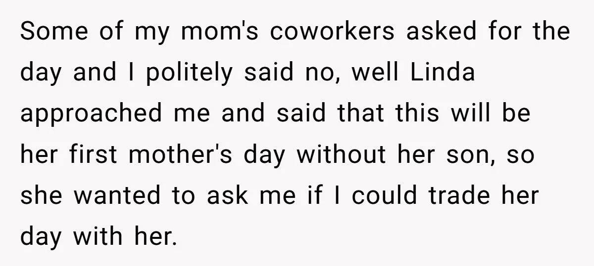 Student Refuses To Give Up Mother’s Day Off For Coworker Who Lost Her Son, Colleagues Call Her Cruel Generated by Aubtu.biz