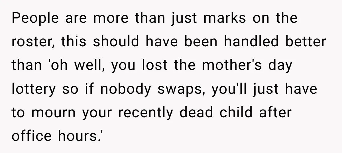 Student Refuses To Give Up Mother’s Day Off For Coworker Who Lost Her Son, Colleagues Call Her Cruel Generated by Aubtu.biz