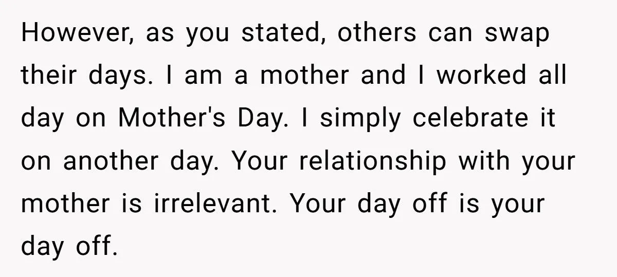 Student Refuses To Give Up Mother’s Day Off For Coworker Who Lost Her Son, Colleagues Call Her Cruel Generated by Aubtu.biz