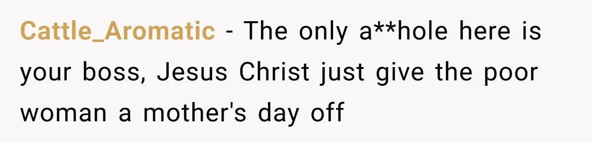 Student Refuses To Give Up Mother’s Day Off For Coworker Who Lost Her Son, Colleagues Call Her Cruel Generated by Aubtu.biz