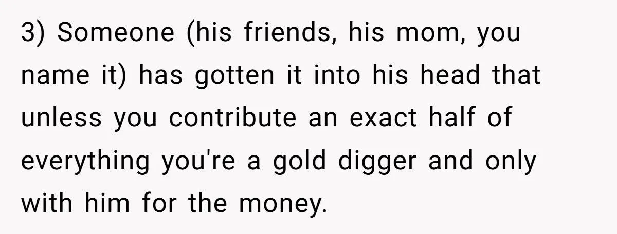Man Making Three Times More Calls His Fiancée A Gold Digger When She Won’t Go 50/50 Generated by Aubtu.biz