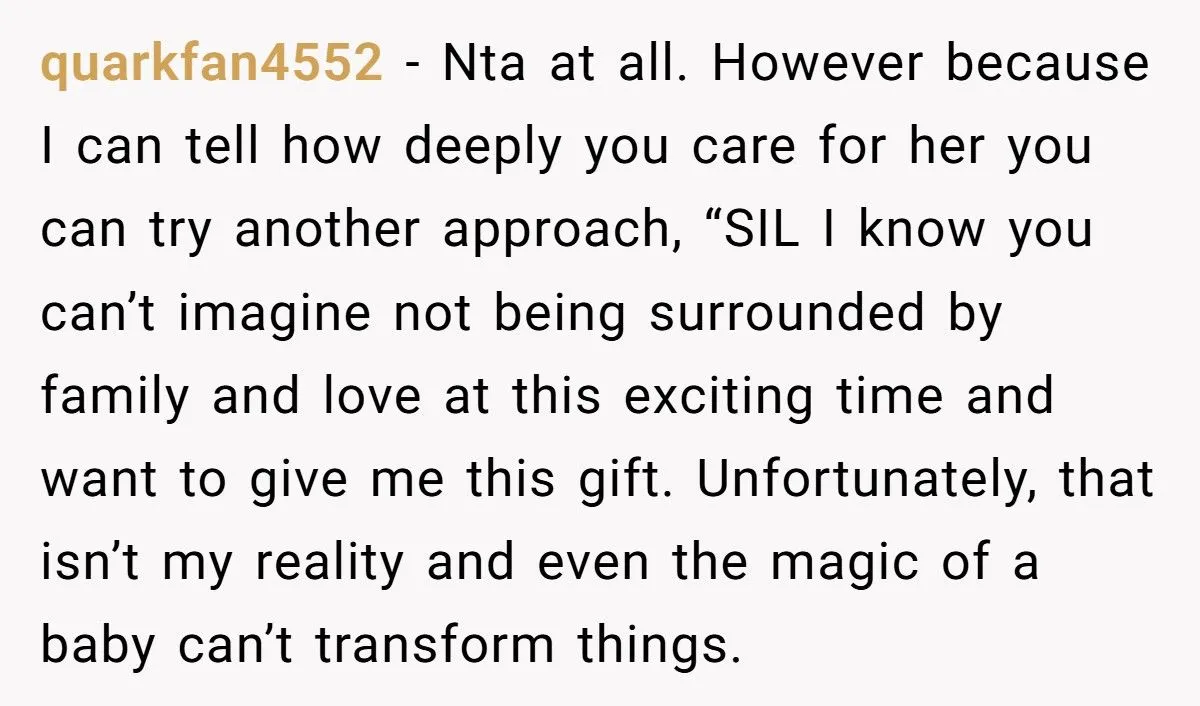 Pregnant Woman Refuses Baby Shower When SIL Tries To “Reunite” Her With Family That Abandoned Her Generated by Aubtu.biz