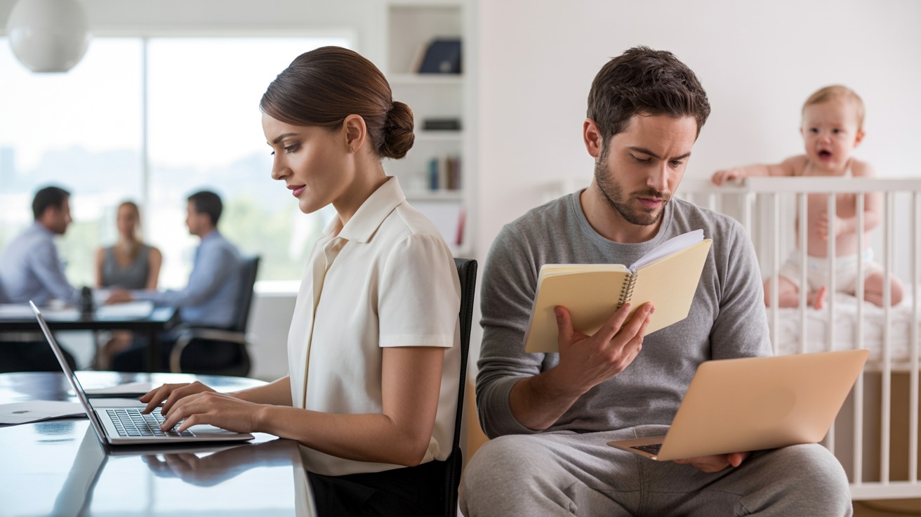 New Mom Refuses To Work From Home, Husband Melts Down And Cries To His Mother About Babysitting His Own Child