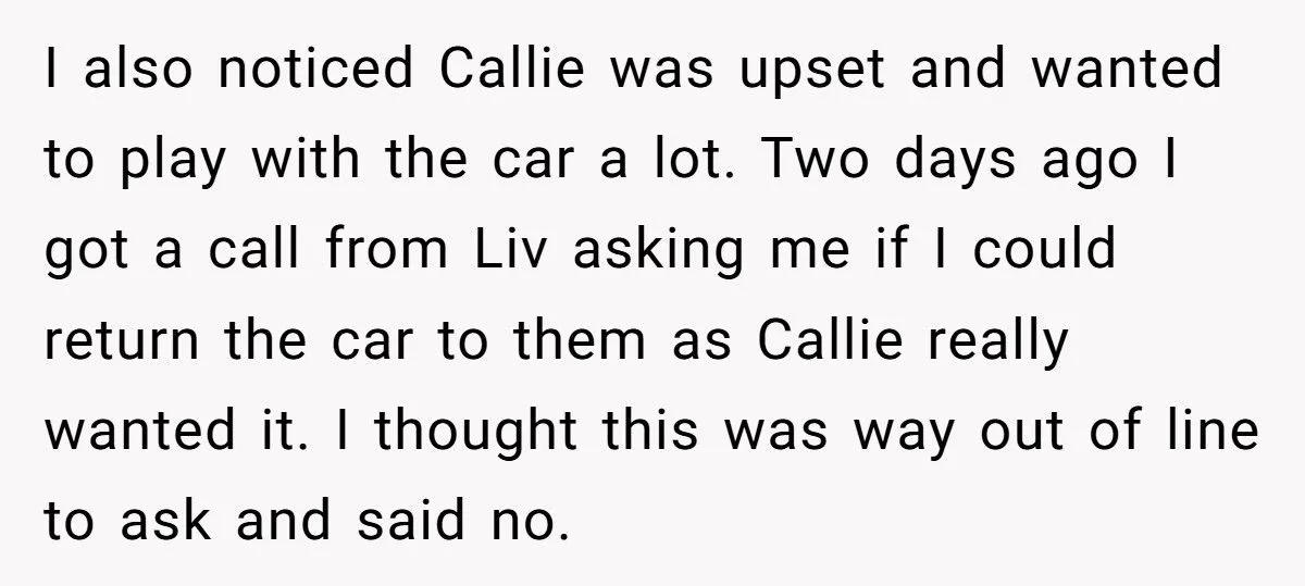 Mom Refuses To Return Daughter’s Birthday Car After Sister Demands It For Her Own Child Generated by Aubtu.biz