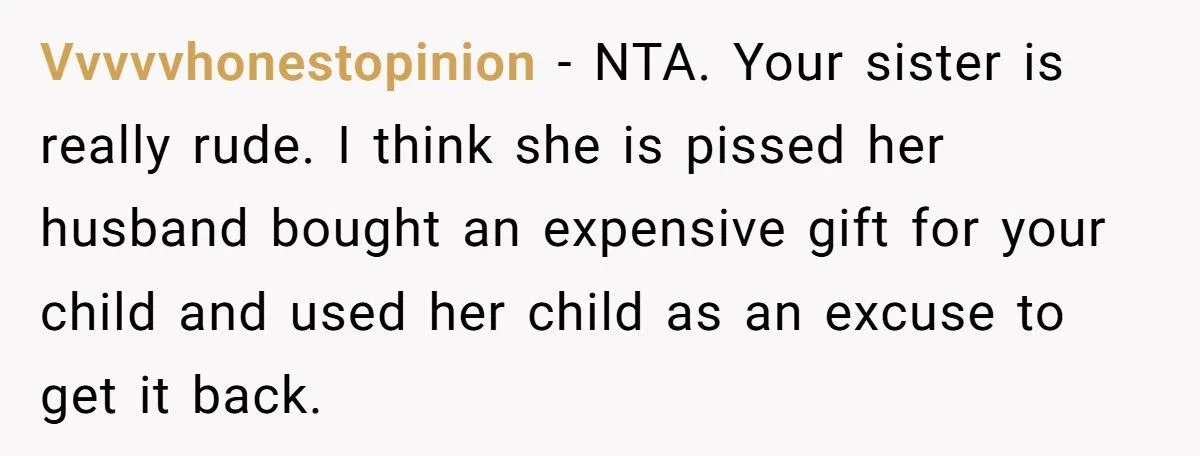 Mom Refuses To Return Daughter’s Birthday Car After Sister Demands It For Her Own Child Generated by Aubtu.biz