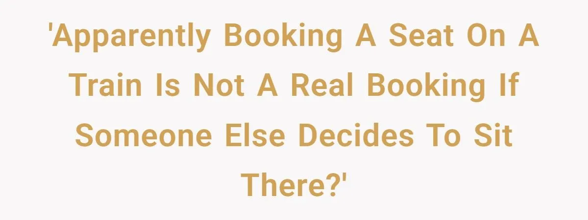 Man Outsmarts Train Staff After Entitled Passenger Steals His Reserved Seat And Gets Free First-Class