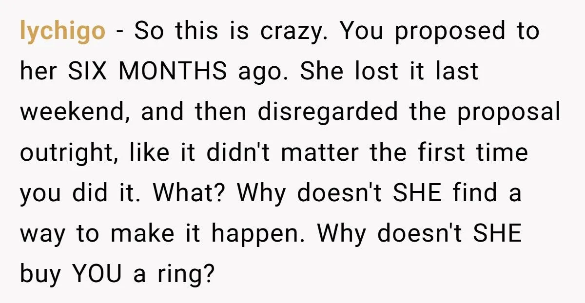 Fiancé Refuses To Re-Propose After She Lost The Engagement Ring, Is He Being Reasonable?