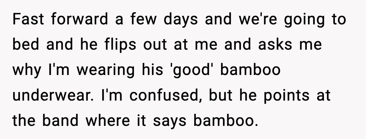 Man Calls Out Wife For Stealing His Underwear While She’s Eight Months Pregnant