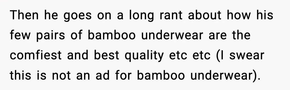 Man Calls Out Wife For Stealing His Underwear While She’s Eight Months Pregnant