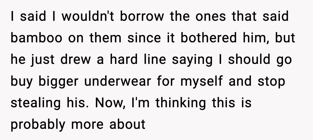 Man Calls Out Wife For Stealing His Underwear While She’s Eight Months Pregnant