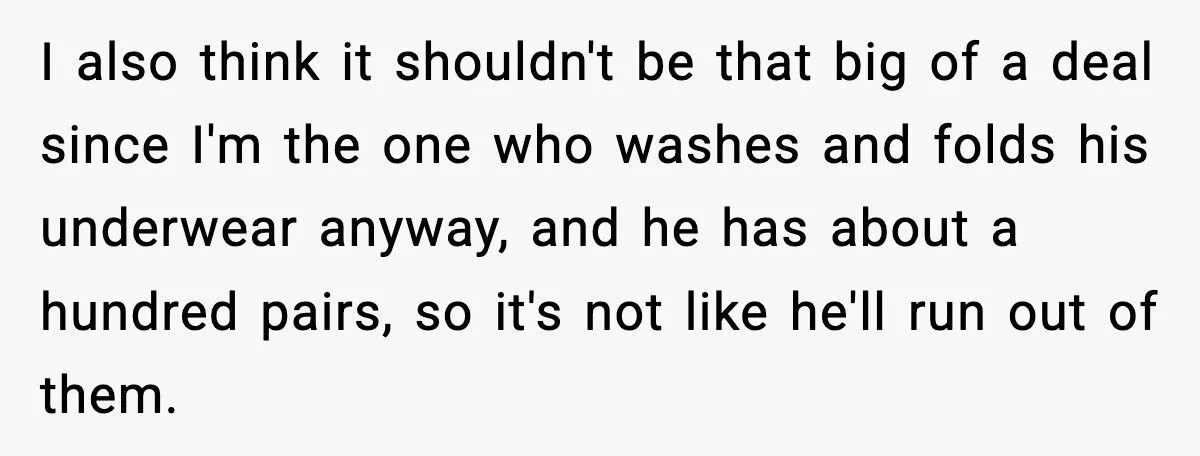 Man Calls Out Wife For Stealing His Underwear While She’s Eight Months Pregnant
