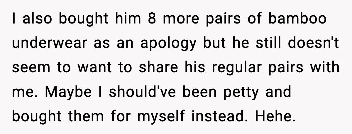 Man Calls Out Wife For Stealing His Underwear While She’s Eight Months Pregnant