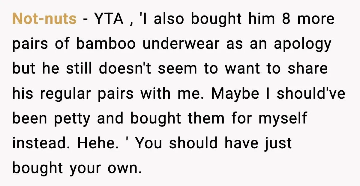 Man Calls Out Wife For Stealing His Underwear While She’s Eight Months Pregnant